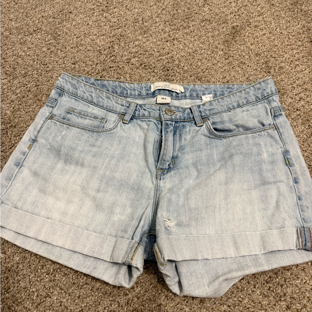 H and m logg brand Light Wash Denim Shorts - Women 28